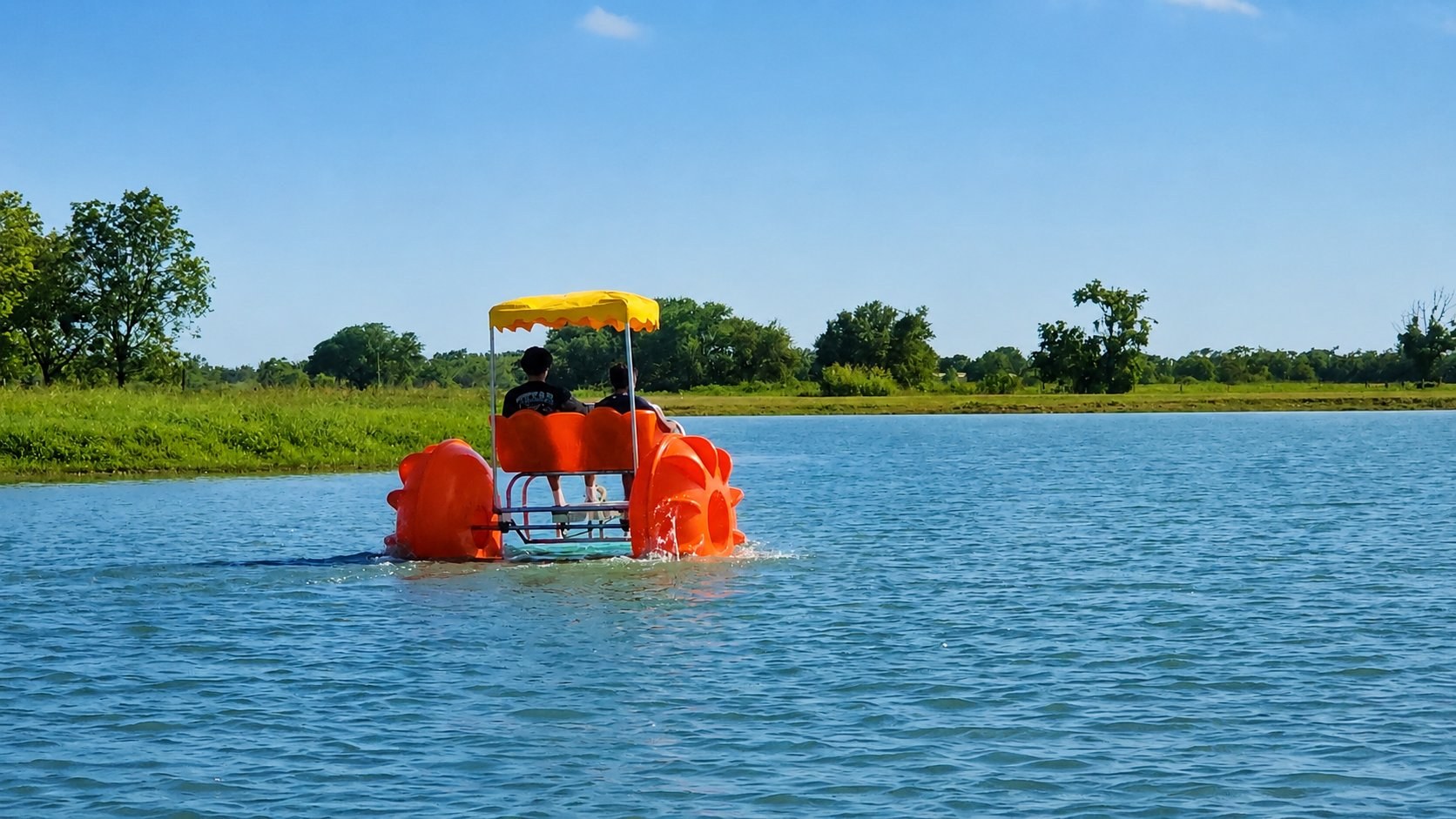 Water trikes by the lake
